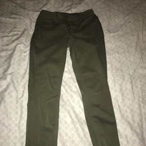 Olive green jeggings